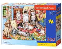 Puzzle 300 Kocia rodzina. Wydawca: CASTOR. SmakLiter.pl Opakowanie Puzzle 300 Kocia rodzina