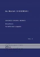 Sacred Choral Works Vol. 2. Autor: ks. Marek Cisowski. SmakLiter.pl Okładka książki Sacred Choral Works Vol. 2