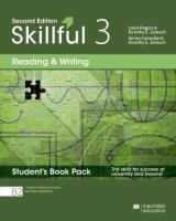 Skillful 2nd ed. 3 Reading & Writing SB +WB online. Autor: Ellen Kisslinger, Lida Baker, Louis Rogers. SmakLiter.pl Okładka książki Skillful 2nd ed. 3 Reading & Writing SB +WB online