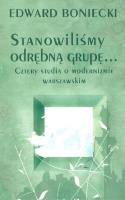 Okładka książki Stanowiliśmy odrębną grupę Cztery studia....