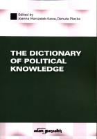 The Dictionary of Political Knowledge. Autor: Joanna Marszałek-Kawa (red.), Plecka Danuta. SmakLiter.pl Okładka książki The Dictionary of Political Knowledge