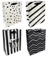 Torba prezentowa 18x23 biało-czarna. Wydawca: incood.. SmakLiter.pl Opakowanie Torba prezentowa 18x23 biało-czarna