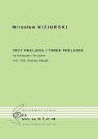 Trzy preludia na fortepian. Autor: Mirosław Niziurski. SmakLiter.pl Okładka książki Trzy preludia na fortepian