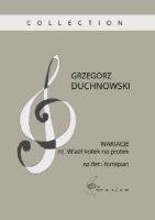 Wariacje nt. Wlazł kotek na płotek na flet.... Autor: Grzegorz Duchnowski. SmakLiter.pl Okładka książki Wariacje nt. Wlazł kotek na płotek na flet...