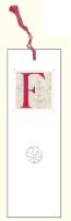 Opakowanie Zakładka do książki z anagramem Litera F