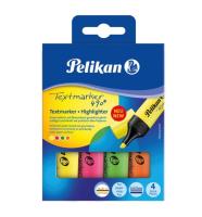 Zakreślacz 490 etui 4 kolory. Wydawca: Pelikan. SmakLiter.pl Opakowanie Zakreślacz 490 etui 4 kolory
