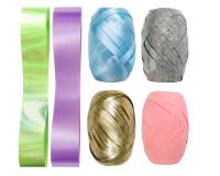 Opakowanie Zestaw wstążek pastelowo-złote 8szt