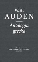 Antologia grecka. Autor: W.H. Auden. SmakLiter.pl Okładka książki Antologia grecka