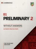 Opakowanie B1 Preliminary 2 Student's Book without Answers