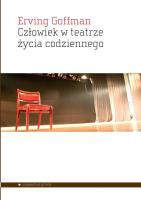 Człowiek w teatrze życia. Autor: Erving Goffman. SmakLiter.pl Okładka książki Człowiek w teatrze życia