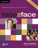 face2face 2ed Upper-Intermediate Workbook. Autor: Tims Nicholas, Bell Jan. SmakLiter.pl Okładka książki face2face 2ed Upper-Intermediate Workbook