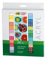 Opakowanie Farba akrylowa 12ml 24 kolory HAPPY COLOR