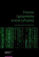 Okładka książki Finanse i gospodarka w erze cyfryzacji