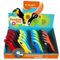 Opakowanie Gumka składana Papuga duża (20szt)