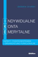Indywidualne konta emerytalne. Autor: Ofiarski Zbigniew. SmakLiter.pl Okładka książki Indywidualne konta emerytalne