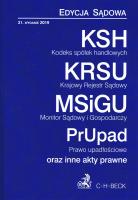 Kodeks spółek handlowych KRS MSiG w31. Autor: Opracowanie zbiorowe. SmakLiter.pl Okładka książki Kodeks spółek handlowych KRS MSiG w31