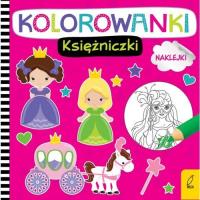 Okładka książki Kolorowanki z naklejkami Księżniczki