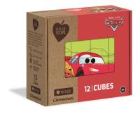 Kostki 12 sztuk play for future cars 45001. Wydawca: Clementoni. SmakLiter.pl Opakowanie Kostki 12 sztuk play for future cars 45001