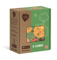 Kostki 6 sztuk play for future zwierzęta 44006. Wydawca: Clementoni. SmakLiter.pl Opakowanie Kostki 6 sztuk play for future zwierzęta 44006