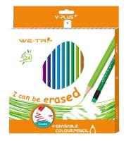 Opakowanie Kredki bezdrzewne ścieralne z gumką 24 kolorów