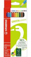 Opakowanie Kredki Greencolors etui 12 kolorów STABILO