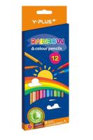 Opakowanie Kredki ołówkowe Rainbow + temperówka 12 kol