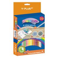 Opakowanie Kredki ołówkowe Rainbow + temperówka 36 kol