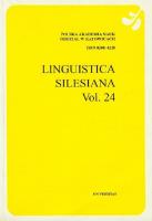 Zdjęcie produktu Linguistica Silesiana Vol. 24