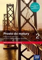 Matematyka LO 2 Prosto do matury Podr. ZPiR w.2020. Autor: Antek Maciej, Belka Krzysztof, Bernard Minier (lektor: Piotr Grabowski). SmakLiter.pl Okładka książki Matematyka LO 2 Prosto do matury Podr. ZPiR w.2020