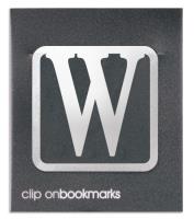 Opakowanie Metalowa zakładka - Litera W Clip-on