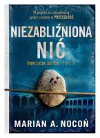 Niezabliźniona nić. Autor: Marian A.Nocoń. SmakLiter.pl Okładka książki Niezabliźniona nić