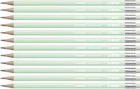 Opakowanie Ołówek Swano Pastel HB z gumką zielony (12szt)