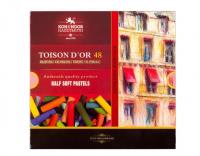 Pastele suche połówki 8546 Toison D'or 48 kolory. Wydawca: Koh-I-Noor. SmakLiter.pl Opakowanie Pastele suche połówki 8546 Toison D'or 48 kolory