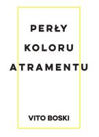 Perły koloru atramentu. Autor: Vito Boski. SmakLiter.pl Okładka książki Perły koloru atramentu