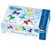 Opakowanie Pinezki beczułki kolorowe 10mm 36szt 80296