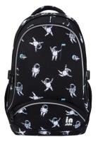 Opakowanie Plecak trzykomorowy czarny Kosmonauci