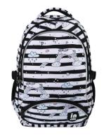 Okładka książki Plecak trzykomorowy pasy tęcza Jednorożec