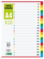 Opakowanie Przekładki kartonowe 1-20 K20 D.RECT