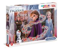Opakowanie Puzzle 104 Brokat Frozen 2 Glitter
