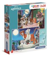 Puzzle 2 x 20 el super kolor disney animals 24764. Wydawca: Clementoni. SmakLiter.pl Opakowanie Puzzle 2 x 20 el super kolor disney animals 24764