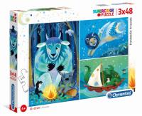 Opakowanie Puzzle 3x48 Super Kolor Fantastic Friends
