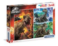 Puzzle 3x48 Super kolor Jurassic World. Wydawca: Clementoni. SmakLiter.pl Opakowanie Puzzle 3x48 Super kolor Jurassic World