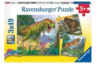 Opakowanie Puzzle 3x49 Władcy czasów prehistorycznych