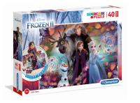 Opakowanie Puzzle 40 podłogowe Super kolor Frozen 2