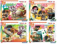Puzzle ramkowe 30 Super Kolor 44 Cats. Wydawca: Clementoni. SmakLiter.pl Opakowanie Puzzle ramkowe 30 Super Kolor 44 Cats
