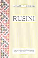 Rusini. Autor: Adam Fischer. SmakLiter.pl Okładka książki Rusini