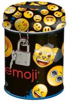 Skarbonka z kłódką Emoji 12 DERFORM. Wydawca: Derform. SmakLiter.pl Opakowanie Skarbonka z kłódką Emoji 12 DERFORM