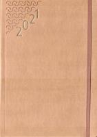 Opakowanie Terminarz 2021 A5 Flex z gumką brązowy