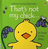 Thats not my chick. Autor: Watt Fiona. SmakLiter.pl Okładka książki Thats not my chick