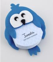 Opakowanie Tweets - karteczki wyrywane z magnesem - Sowa